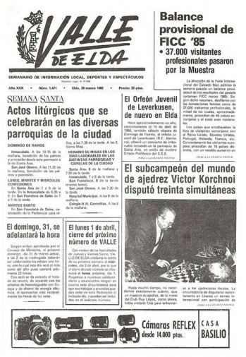 N&uacute;mero 1.471 - 29 de marzo de 1985