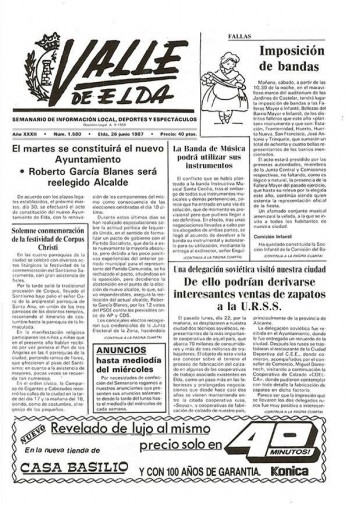 N&uacute;mero 1.580 - 26 de junio de 1987