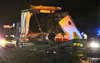 Un nuevo accidente en la autov&iacute;a A-31 durante un aguacero a su paso por Petrer