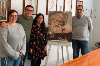 Gabriela Juan Ortu&ntilde;o es la autora del cuadro de San Ant&oacute;n 