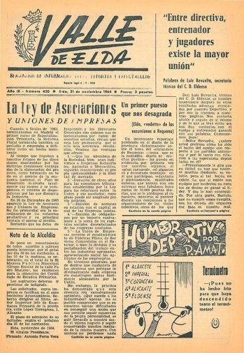 N&uacute;mero 0430 - 21 de noviembre de 1964