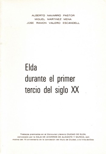 Elda durante el primer tercio del siglo XX