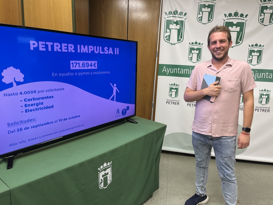 Petrer ayudará a las pymes y autónomos con 172.000 euros ante la crisis energética Petrer ayudará a las pymes y autónomos con 172.000 euros ante la crisis energética