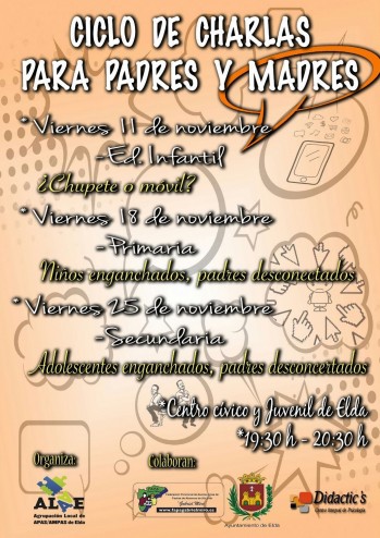 Las AMPAS organizan un ciclo de charlas para padres enfocadas en el uso de las nuevas tecnolog&iacute;as
