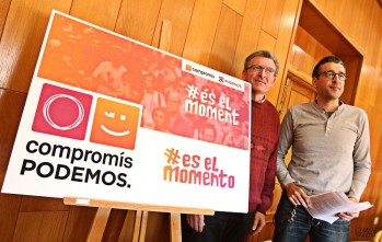Podemos y Comprom&iacute;s presentan una candidatura conjunta en las elecciones generales
