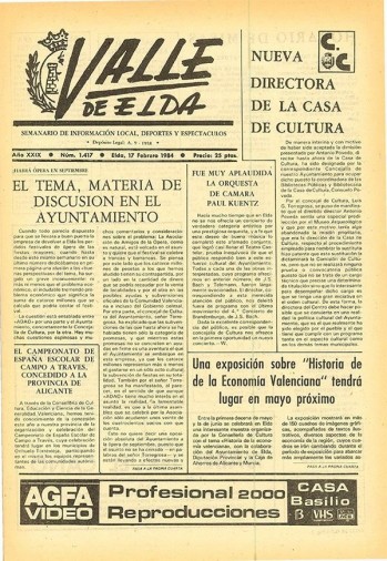 N&uacute;mero 1.417 - 17 de febrero de 1984