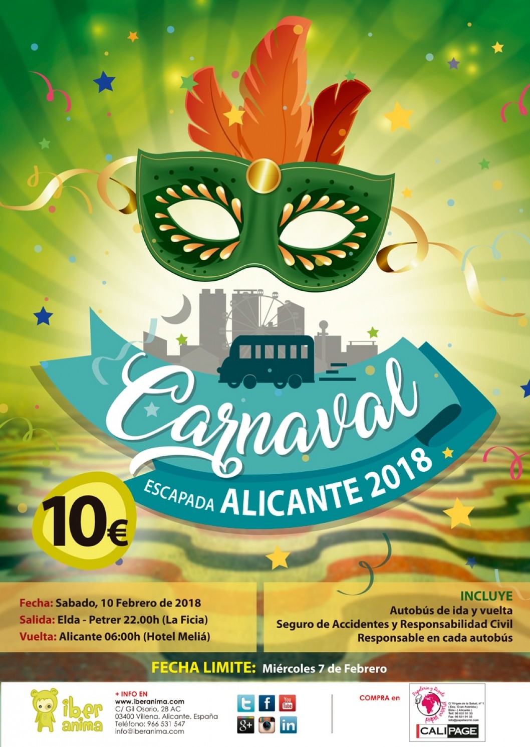 Escapada al Carnaval de Alicante 2018 Escapada al Carnaval de Alicante 2018