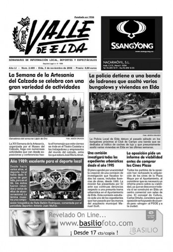 N&uacute;mero 2.489 - 3 de noviembre de 2006