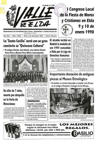N&uacute;mero 2.080 - 5 de diciembre de 1997