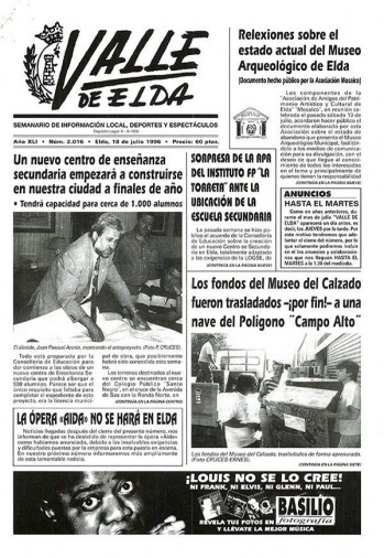N&uacute;mero 2.016 - 18 de julio de 1996