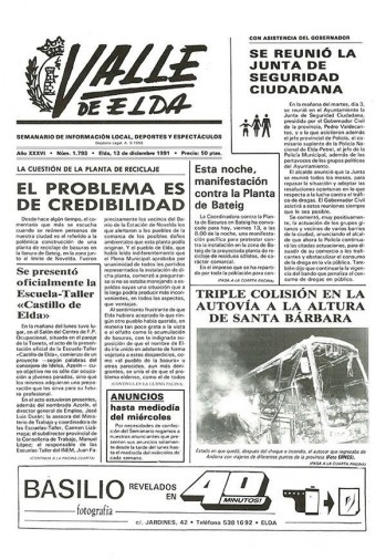 N&uacute;mero 1.793 - 13 de diciembre de 1991