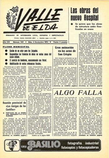 N&uacute;mero 0949 - 2 de noviembre de 1974