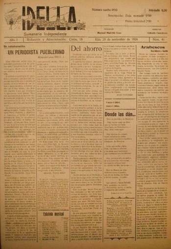 Idella n&ordm; 041 - A&ntilde;o 1926