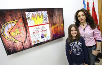 El cartel anunciador del Medio A&ntilde;o Fallero es de la ni&ntilde;a Luc&iacute;a Plaza, alumna del colegio Antonio Machado
