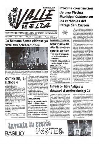 N&uacute;mero 2.332 - 21 de marzo de 2003
