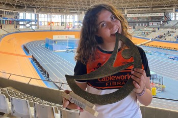 Anhara Ortega con 13 a&ntilde;os se proclama campeona auton&oacute;mica sub-16 de lanzamiento de peso