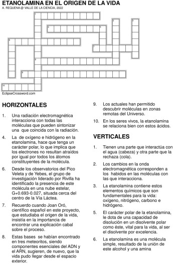 Etanolamina en el origen de la vida