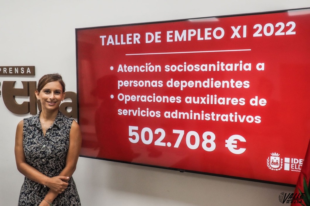 Elda recibe 502.708 euros para contratar a 20 personas durante un año a través de los talleres de empleo Elda recibe 502.708 euros para contratar a 20 personas durante un año a través de los talleres de empleo