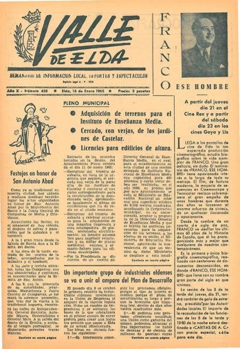N&uacute;mero 0438 - 16 de enero de 1965