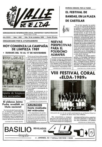 N&uacute;mero 1.692 - 10 de noviembre de 1989