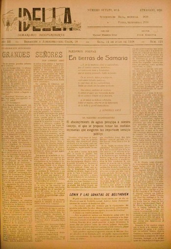 Idella n&ordm; 123 - A&ntilde;o 1928