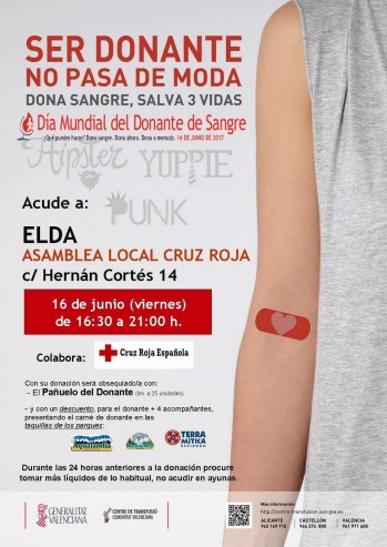 Cruz Roja regala pa&ntilde;uelos para celebrar el D&iacute;a del Donante