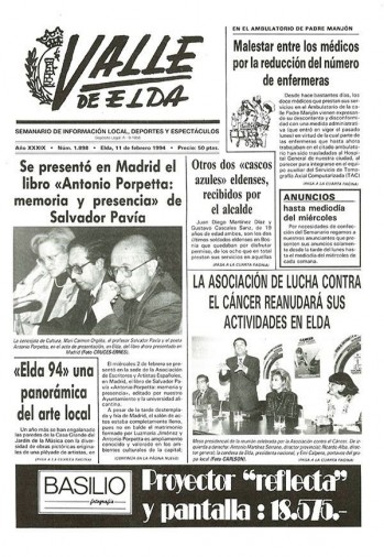 N&uacute;mero 1.898 - 11 de febrero de 1994