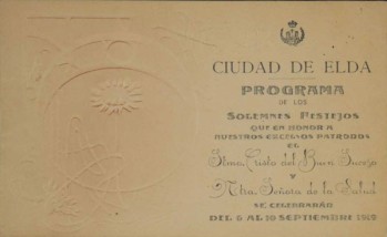 Programa Fiestas Mayores 1919