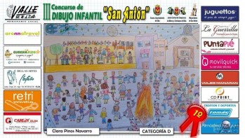 3&ordm; Concurso de Dibujo sobre San Ant&oacute;n de Valle de Elda
