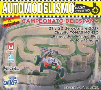 Elda acoge la 4&ordf; prueba del Campeonato de Espa&ntilde;a de Automovilismo radiocontrol