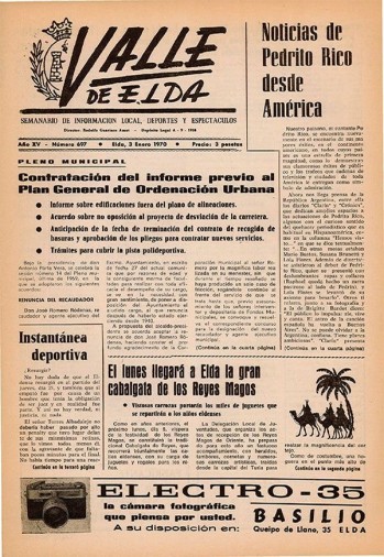 N&uacute;mero 0697 - 3 de enero de 1970