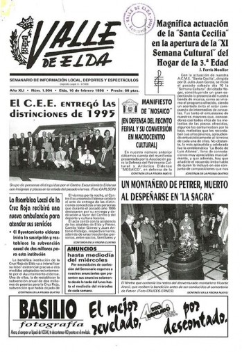 N&uacute;mero 1.994 - 16 de febrero de 1996