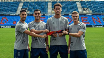 Los cuatro capitanes del reconstruido Eldense