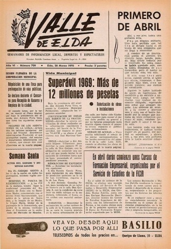 N&uacute;mero 0709 - 28 de marzo de 1970
