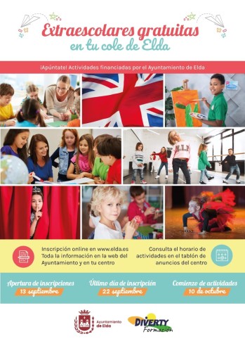 Las actividades extraescolares gratuitas arrancar&aacute;n el pr&oacute;ximo 10 de octubre