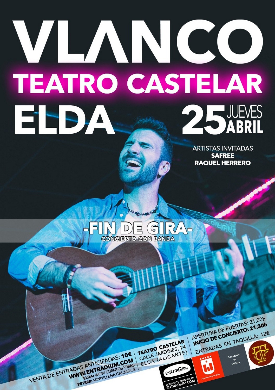 Fran Vlanco finaliza la gira de su primer disco con un concierto en el Teatro Castelar Fran Vlanco finaliza la gira de su primer disco con un concierto en el Teatro Castelar