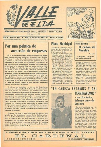 N&uacute;mero 0477 - 16 de octubre de 1965