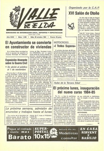N&uacute;mero 1.449 - 26 de octubre de 1984