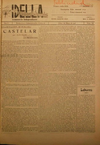 Idella nº 013 - Año 1926