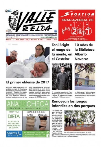 N&uacute;mero 2.928 - 5 de enero de 2017