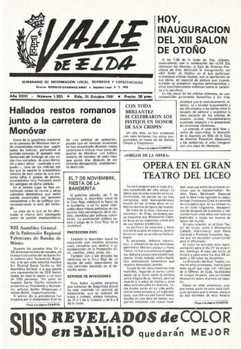 N&uacute;mero 1.303 - 31 de octubre de 1981
