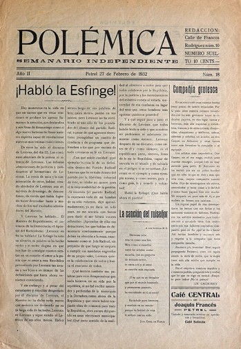 Pol&eacute;mica 18
