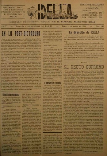 Idella n&ordm; 192 - A&ntilde;o 1930