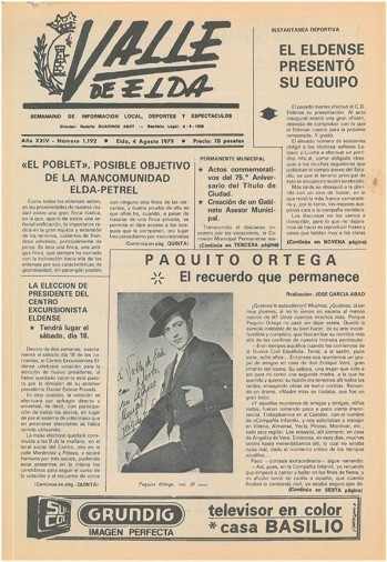 N&uacute;mero 1.192 - 4 de agosto de 1979