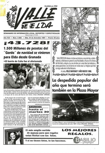 N&uacute;mero 2.083 - 24 de diciembre de 1997