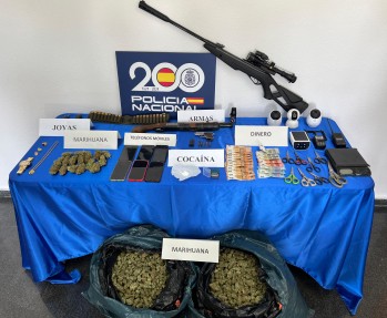 Cuatro detenidos por tr&aacute;fico de drogas y tenencia de armas en Elda y Monforte del Cid