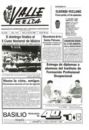 N&uacute;mero 1.729 - 27 de julio de 1990