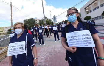 El personal de limpieza sanitaria de Elda reclama cambios en el nuevo pliego que "precariza el servicio"