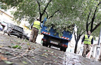 Los Bomberos realizan ocho intervenciones por las incidencias ocasionadas por la intensa lluvia 