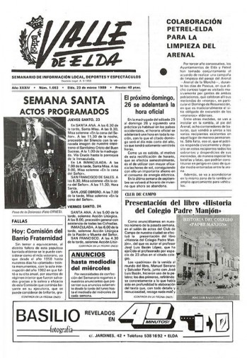 N&uacute;mero 1.663 - 23 de marzo de 1989